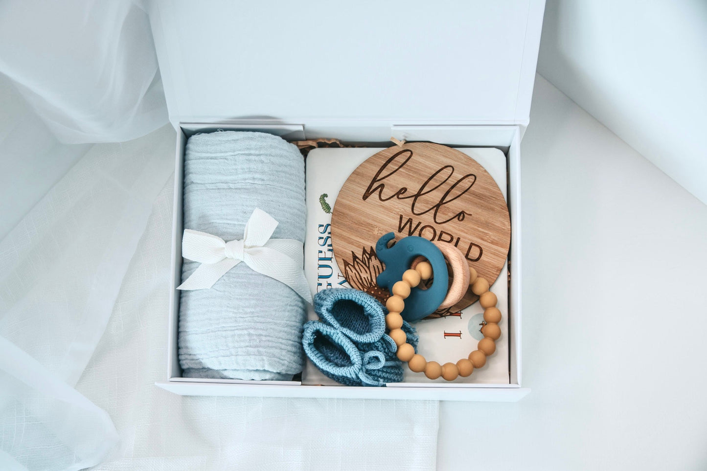 Welcome to the world Gift Hamper Blue | Small